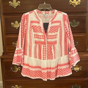 NWT Crown & Ivy Chevron Tunic